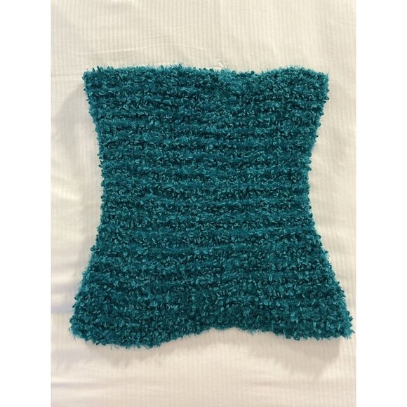 Joan Rivers Infinity Soft Knit Scarf Teal Blue Green Turquoise Stretchy - Picture 2 of 5
